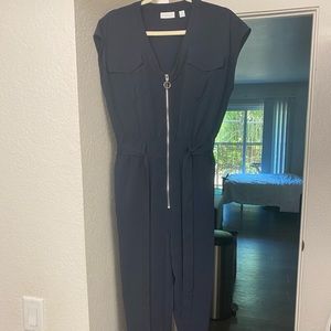 Blue jumpsuit